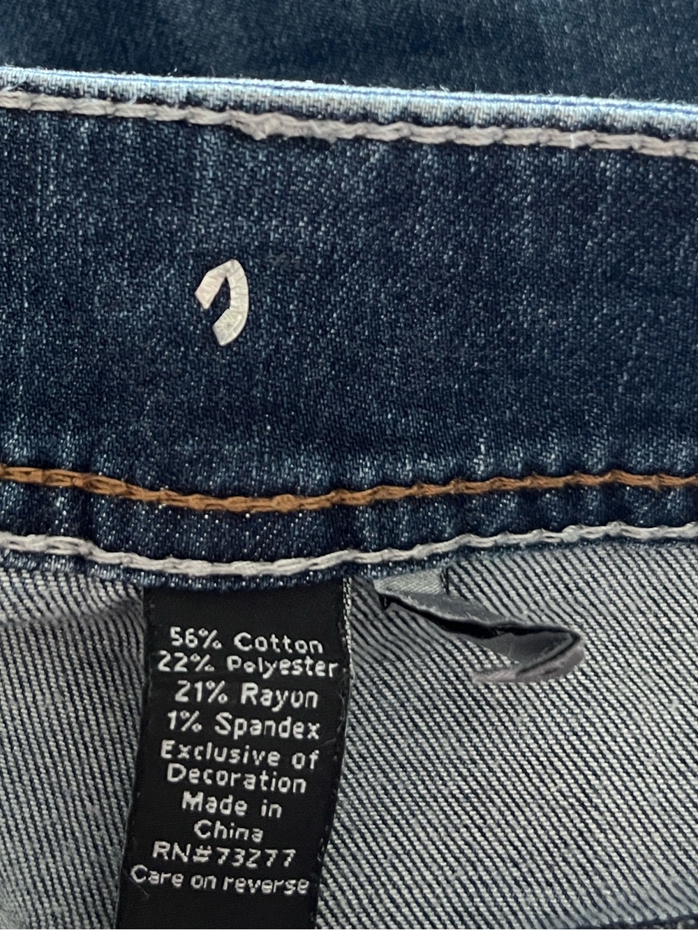 ARIZONA Blue Bootcut High Rise Rhinestone Stud Detail Denim Jeans 16 - Picture 8 of 9